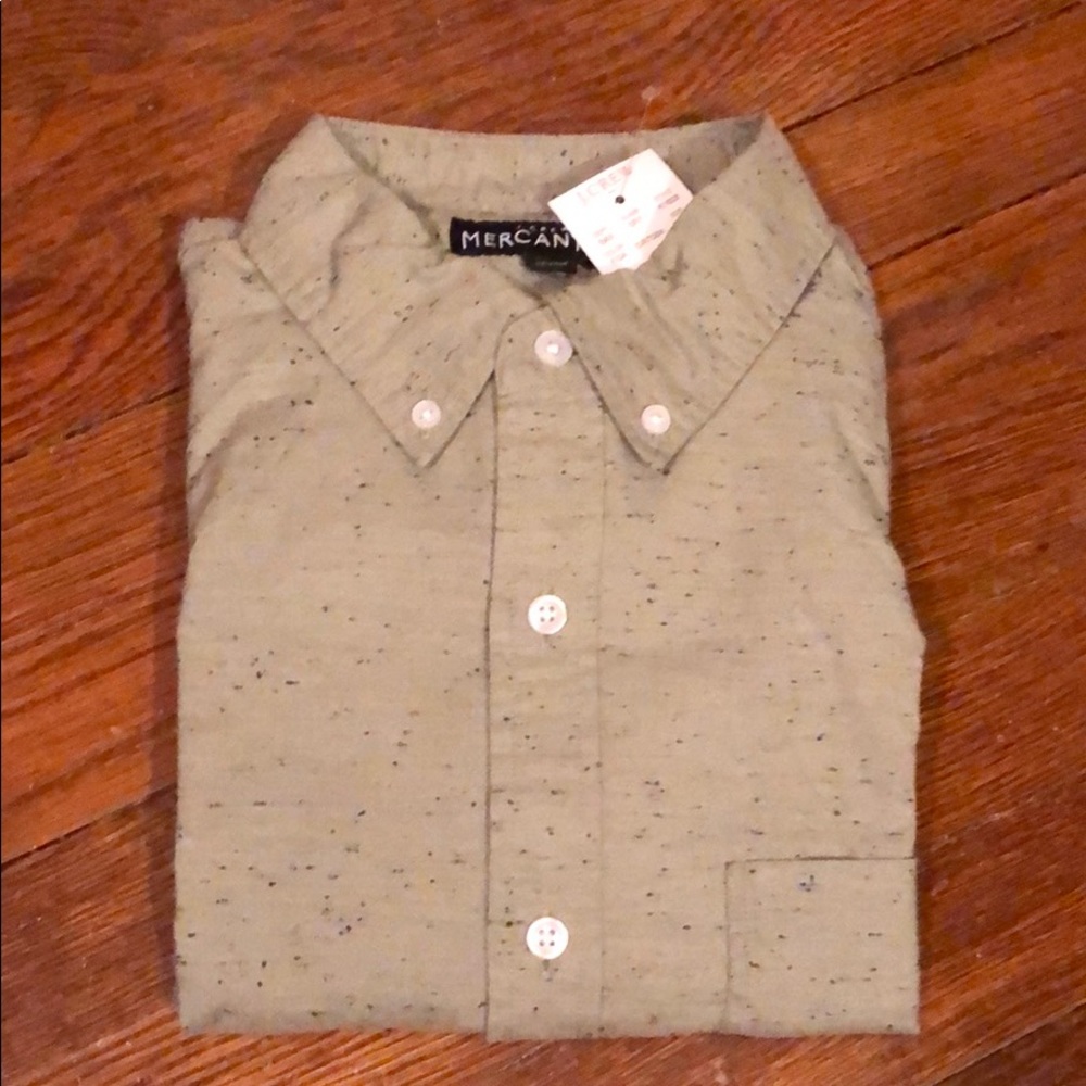 J. Crew green Oxford NWT
